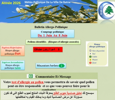 Bulletin Allergo-Pollinique Hebdomadaire